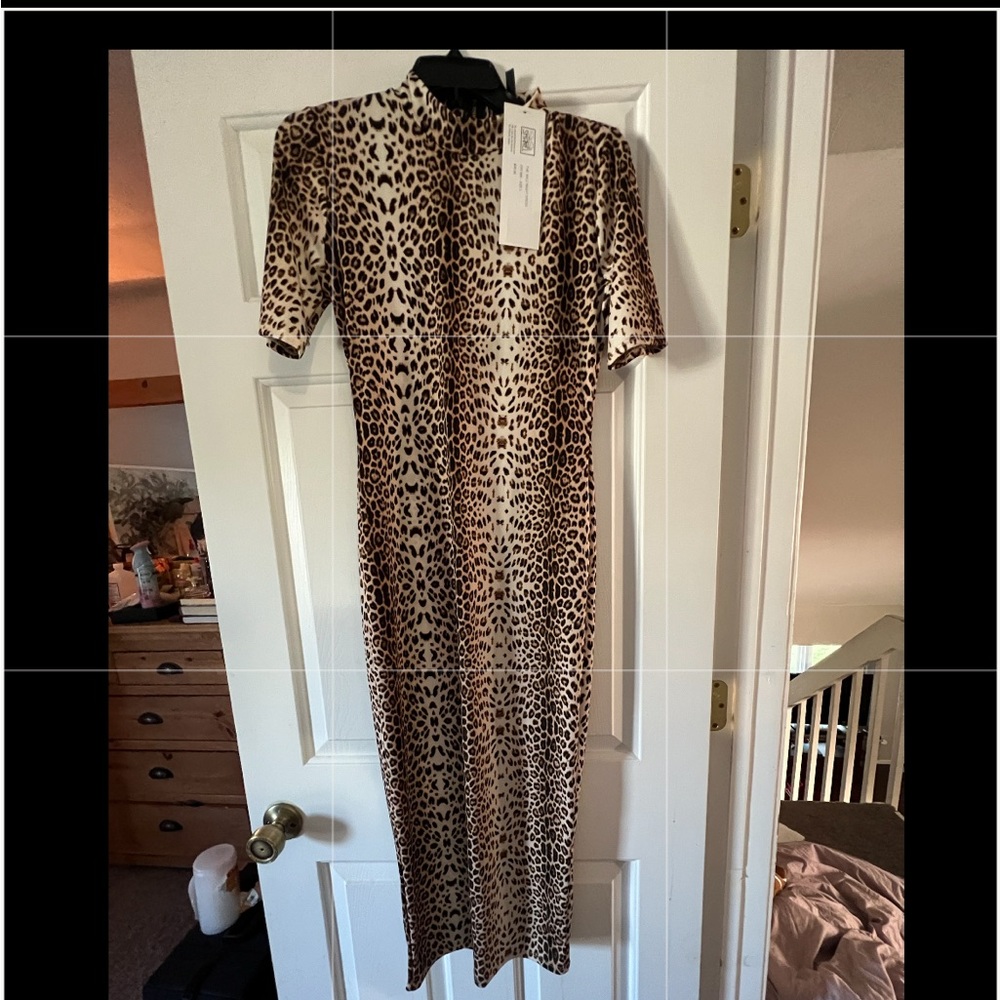 Animal Print MIDI Dress